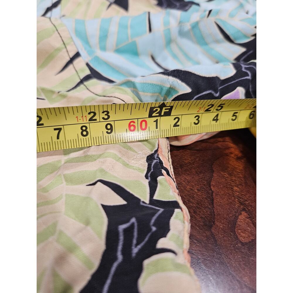 Vintage Tori Richard Hawaiian 100% Silk Men's Shirt Palm Leaf XL - Picture 4 of 5
